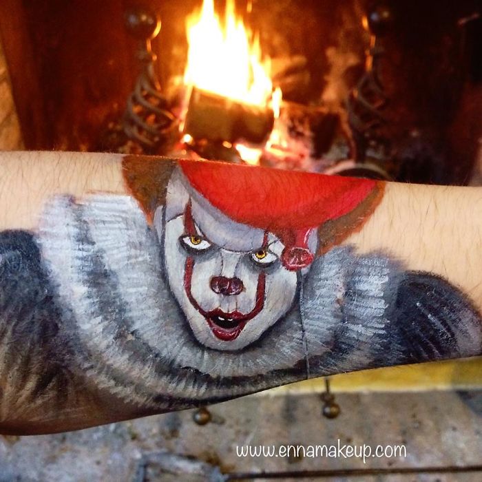 Disabled Girl Paints Herself