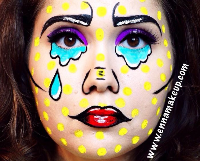 Disabled Girl Paints Herself