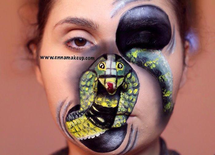 Disabled Girl Paints Herself