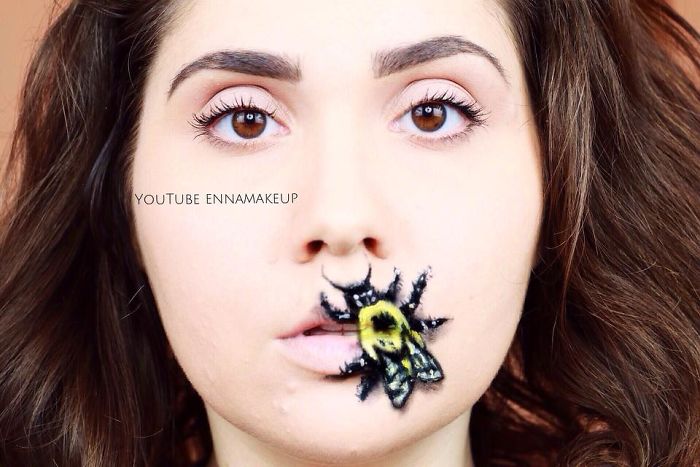 Disabled Girl Paints Herself