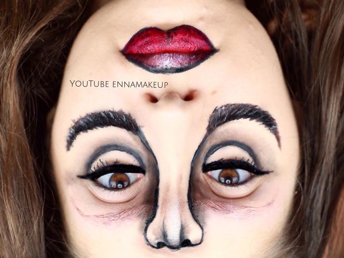 Disabled Girl Paints Herself