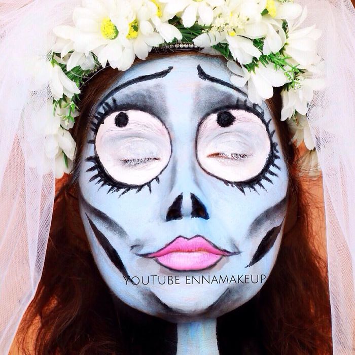 Disabled Girl Paints Herself