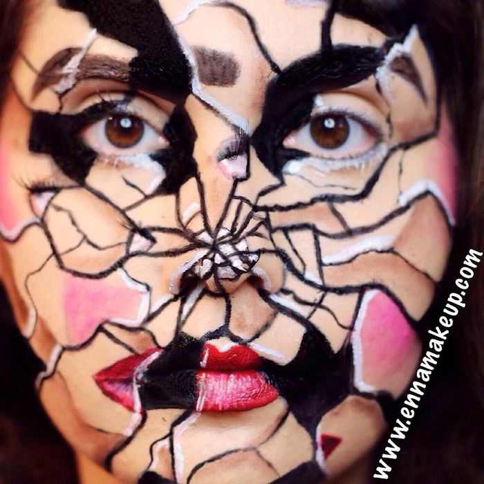 Disabled Girl Paints Herself