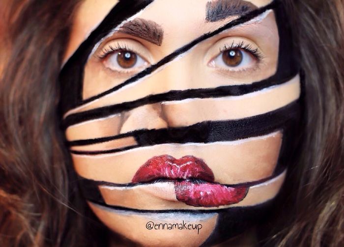 Disabled Girl Paints Herself