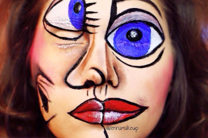 Disabled Girl Paints Herself