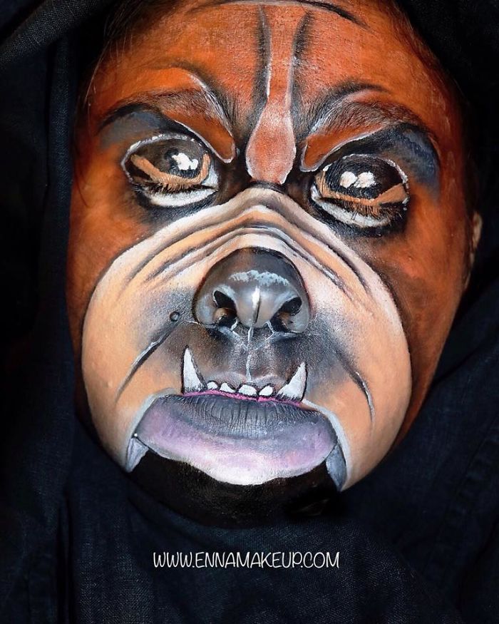 Disabled Girl Paints Herself