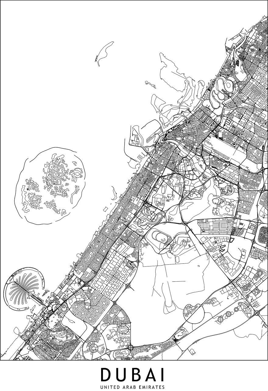 I Draw Line Maps Of World Cities