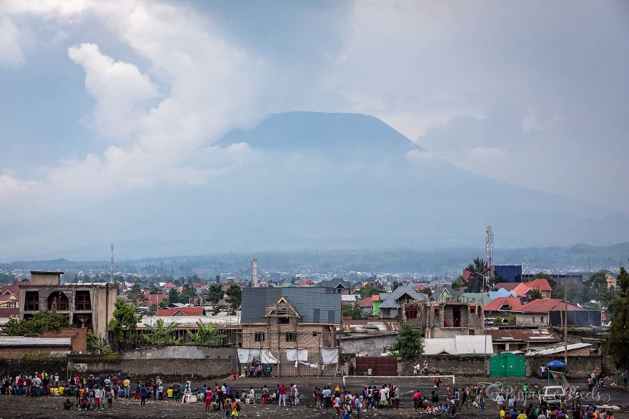 I Spent The Night At The Top Of An Active Volcano In DR Congo, Capturing The Boiling Lava Lake