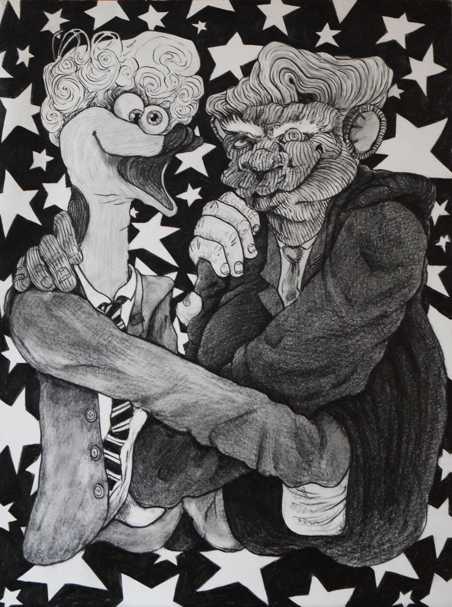 I Make Drawings About Violence And Human Nature