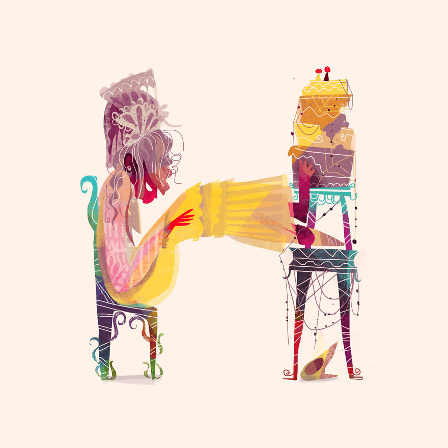 I Illustrated Over 70 Female Characters From Litearture For #36daysoftype This Year I Illustrated Over 70 Female Characters From Litearture For #36daysoftype This Year