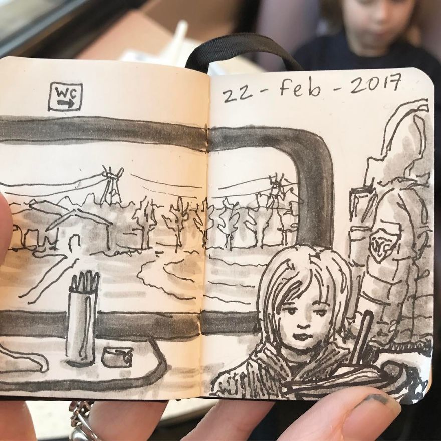 I Drew Other Passengers On The Ndsm Ferry In Amsterdam And Made The Sketchbook Into A Movie