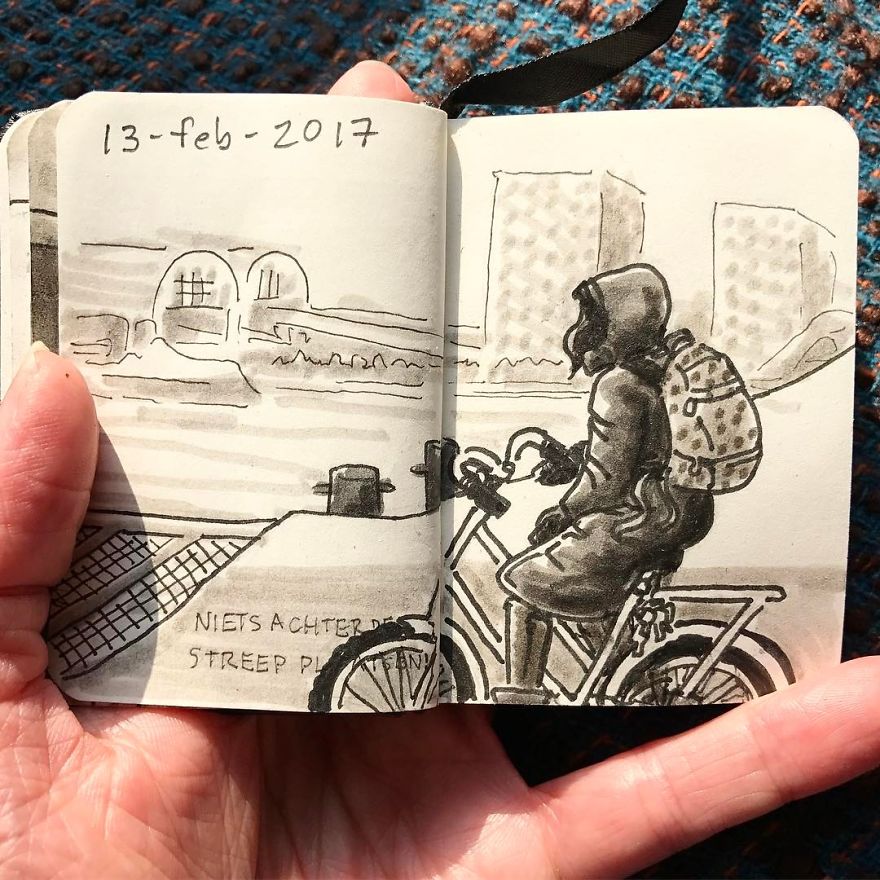 I Drew Other Passengers On The Ndsm Ferry In Amsterdam And Made The Sketchbook Into A Movie