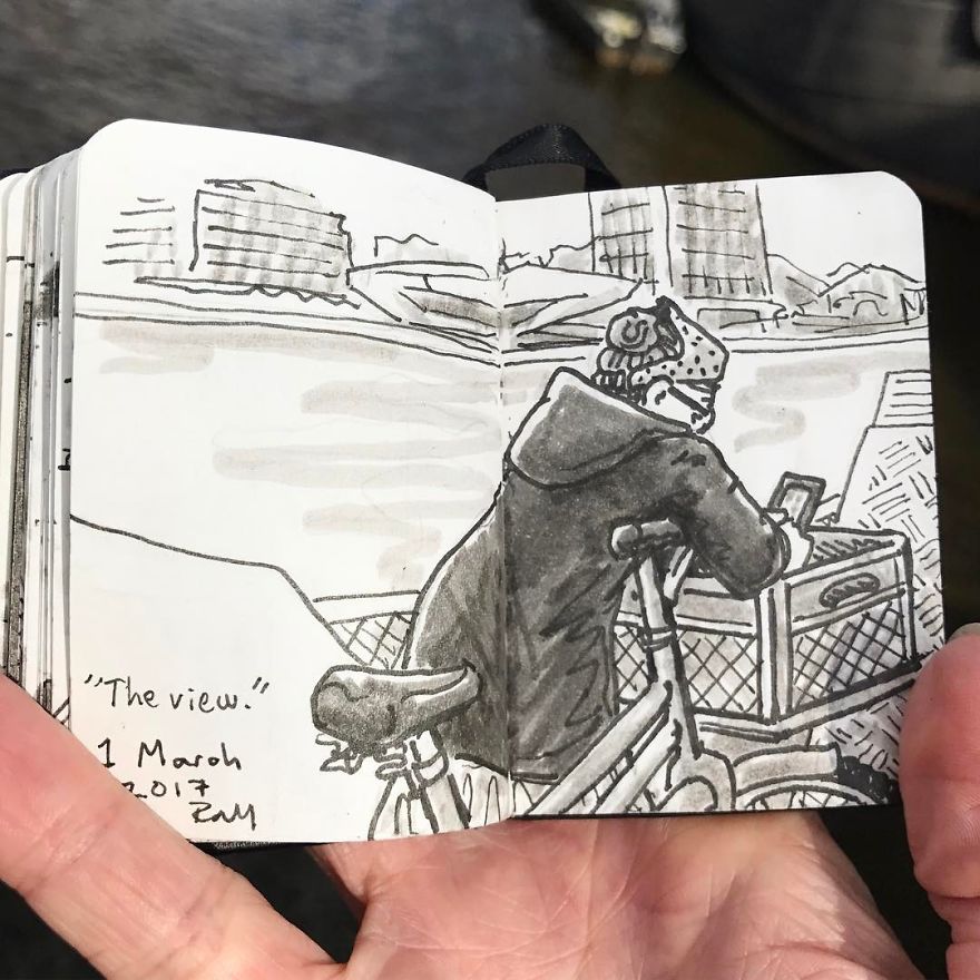 I Drew Other Passengers On The Ndsm Ferry In Amsterdam And Made The Sketchbook Into A Movie