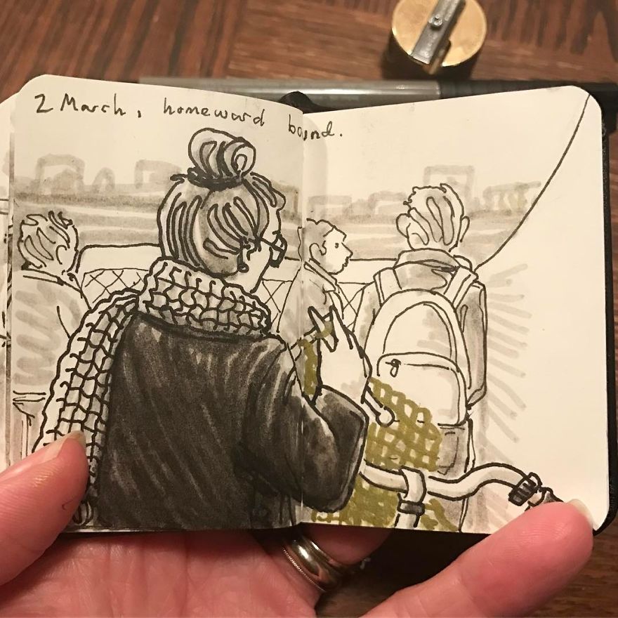 I Drew Other Passengers On The Ndsm Ferry In Amsterdam And Made The Sketchbook Into A Movie