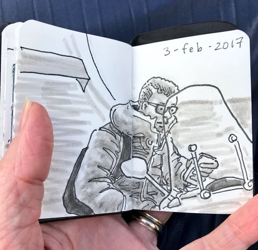 I Drew Other Passengers On The Ndsm Ferry In Amsterdam And Made The Sketchbook Into A Movie