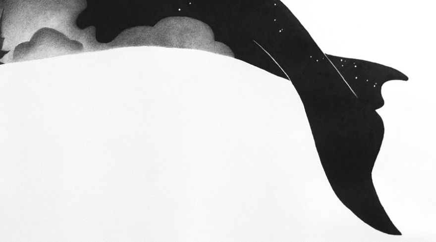 I Create Large-Scale Whale Drawings Using Hundreds Of Pencils As An Ode To My West Coast Home