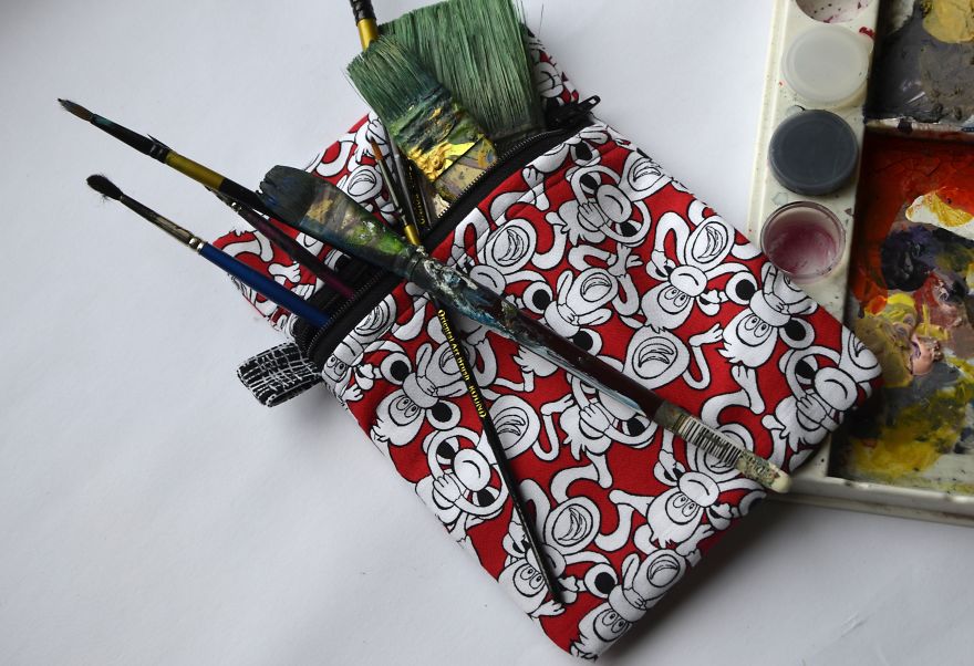 I Create One Of A Kind Artist Equipment Using Repurposed Fabrics