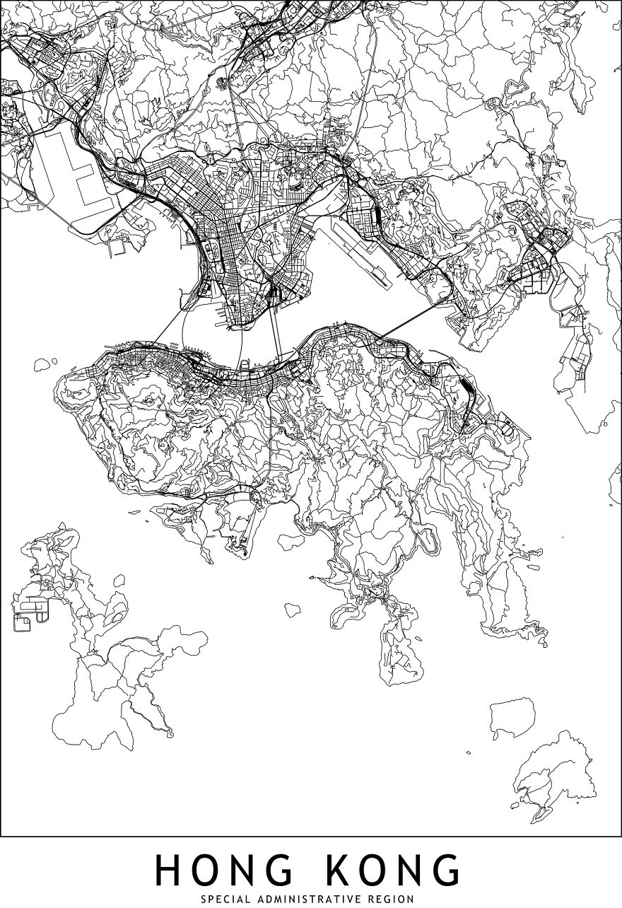 I Draw Line Maps Of World Cities