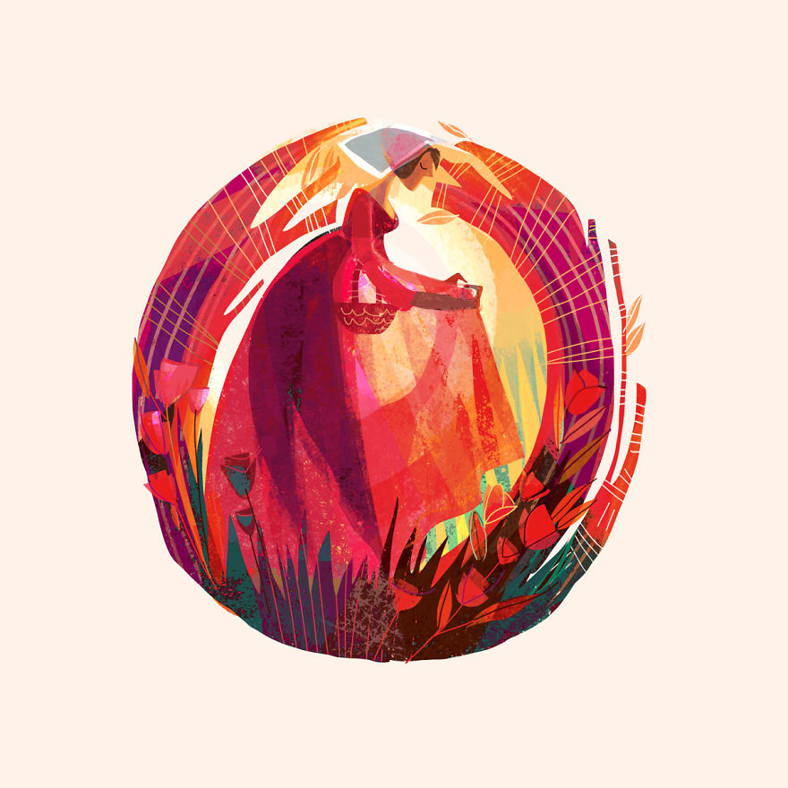 I Illustrated Over 70 Female Characters From Litearture For #36daysoftype This Year I Illustrated Over 70 Female Characters From Litearture For #36daysoftype This Year