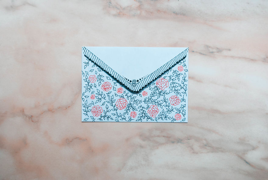 I Turn Cheap Envelopes Into Special Gifts With Hand Drawing I Turn Cheap Envelopes Into Special Gifts With Hand Drawing