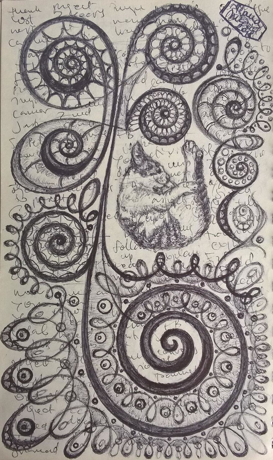 I Turn My Interpretation Notes Into Doodles And Drawings Of My Cats I Turn My Interpretation Notes Into Doodles And Drawings Of My Cats