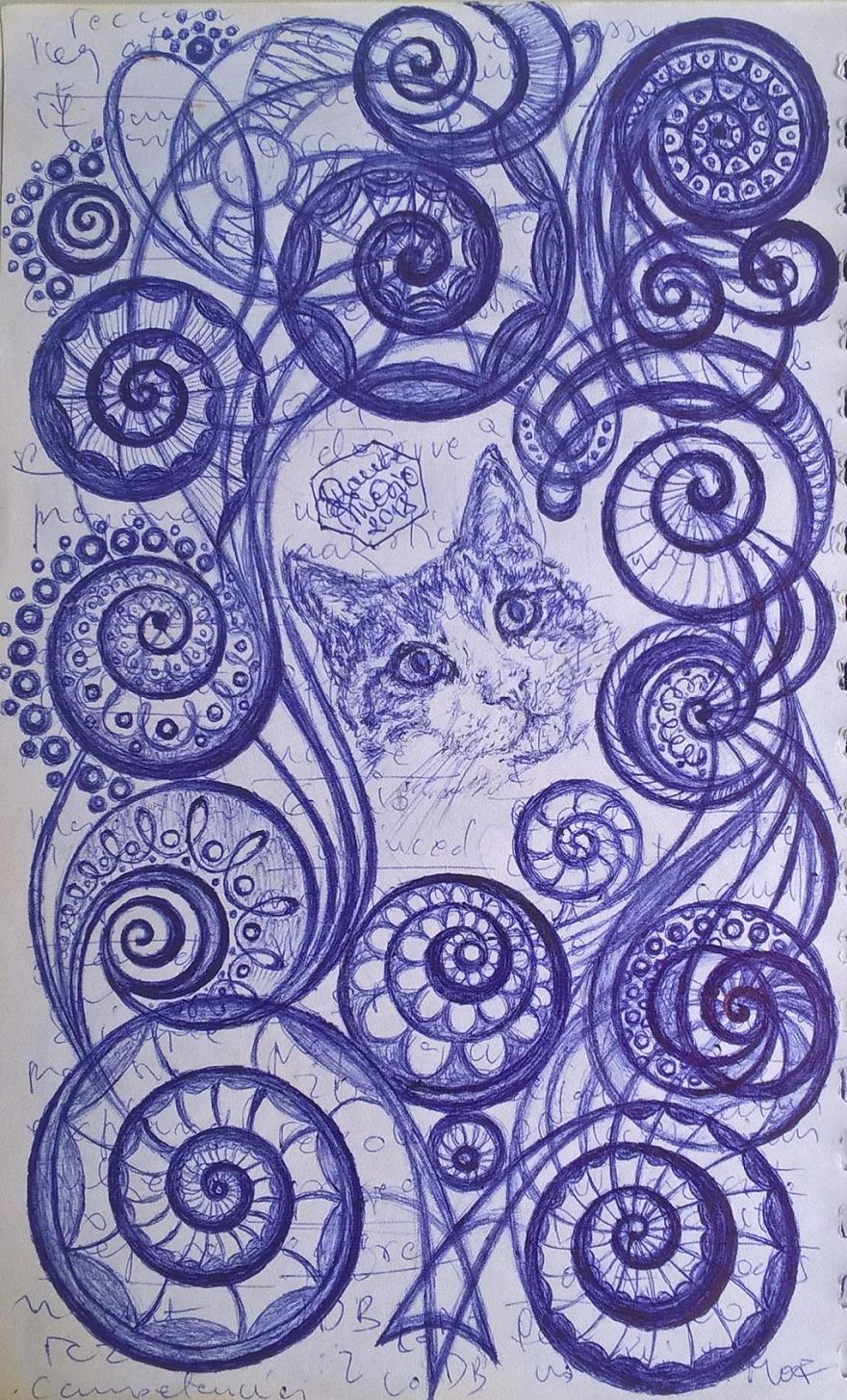 I Turn My Interpretation Notes Into Doodles And Drawings Of My Cats