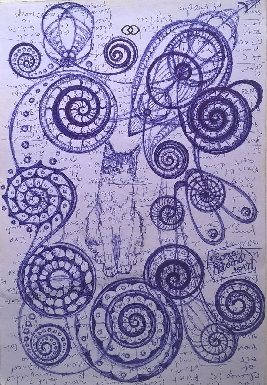 I Turn My Interpretation Notes Into Doodles And Drawings Of My Cats I Turn My Interpretation Notes Into Doodles And Drawings Of My Cats