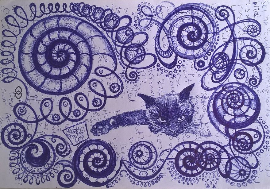 I Turn My Interpretation Notes Into Doodles And Drawings Of My Cats I Turn My Interpretation Notes Into Doodles And Drawings Of My Cats