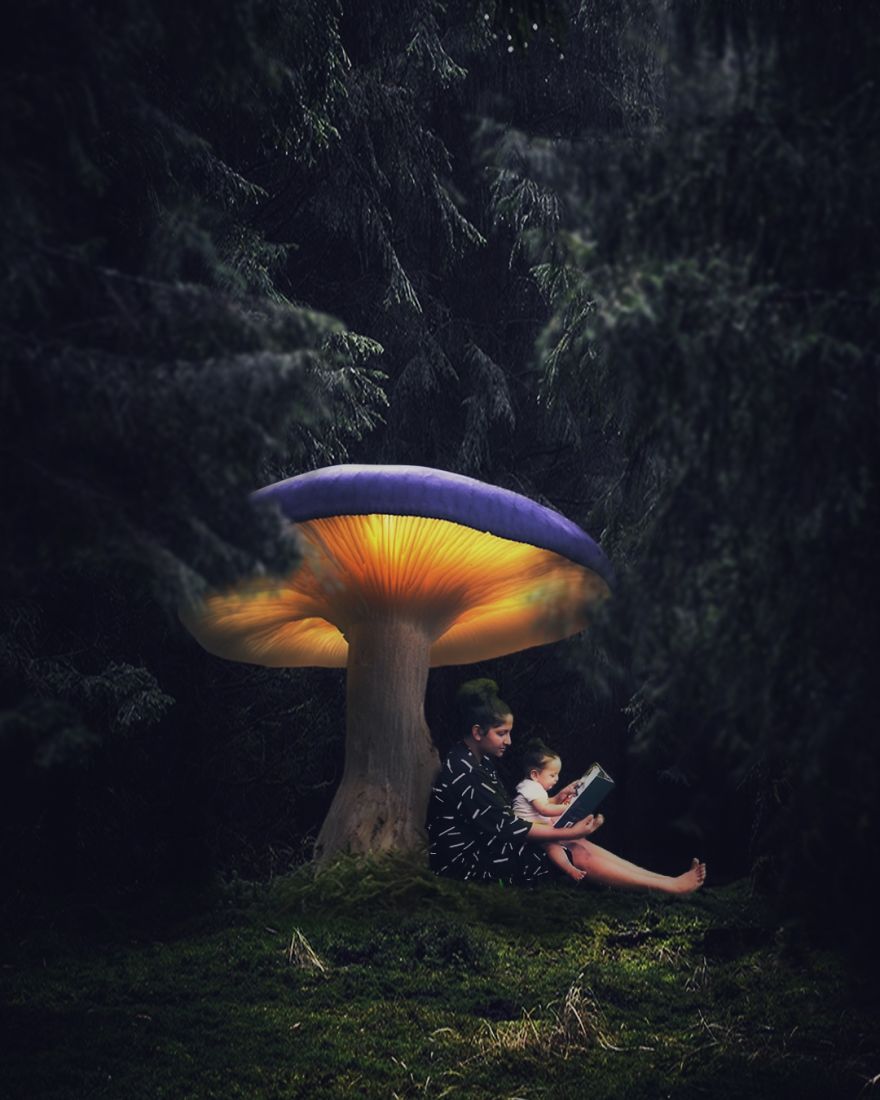 10 Surreal Scenes Of Mother And Daughter Created Without Leaving The House