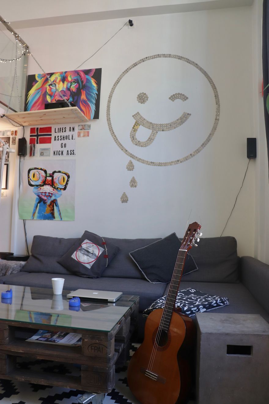 I Had +1,000 Coins Lying Around - So I Decided To Make Some Positive Wall Art With Them! I Had +1,000 Coins Lying Around - So I Decided To Make Some Positive Wall Art With Them!