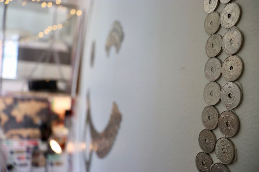 I Had +1,000 Coins Lying Around - So I Decided To Make Some Positive Wall Art With Them! I Had +1,000 Coins Lying Around - So I Decided To Make Some Positive Wall Art With Them!