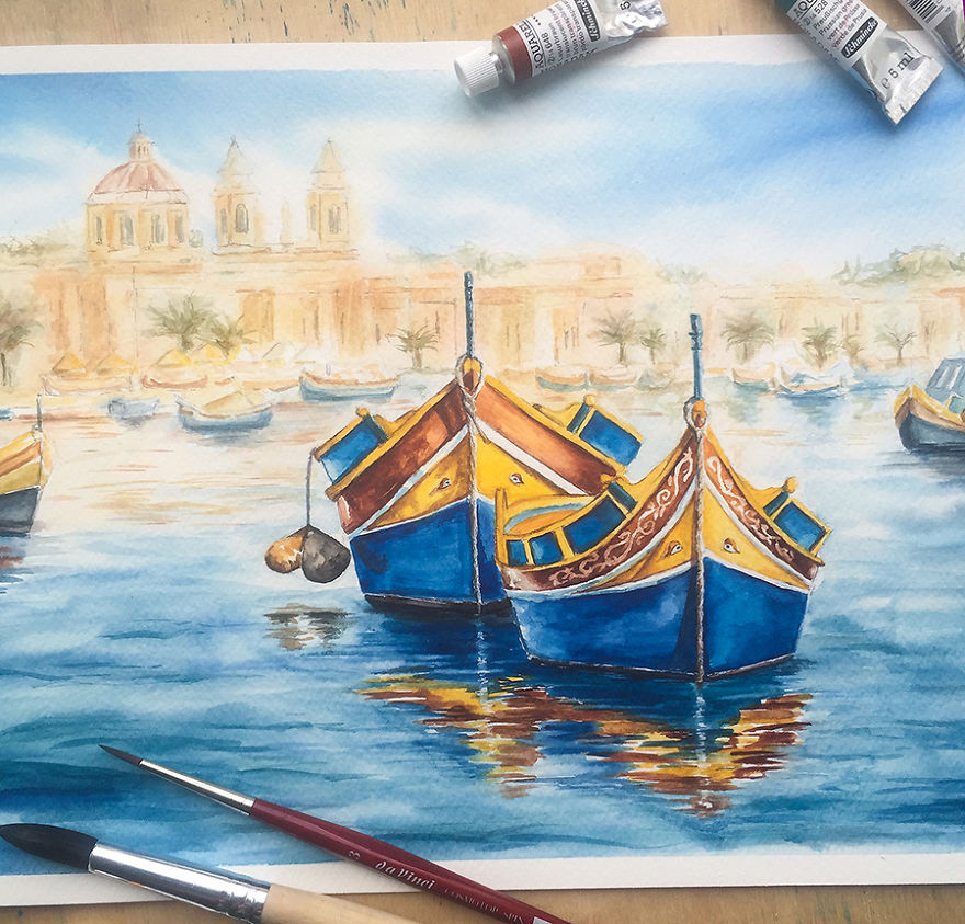 I Enjoy Painting Malta Since I've Visited It