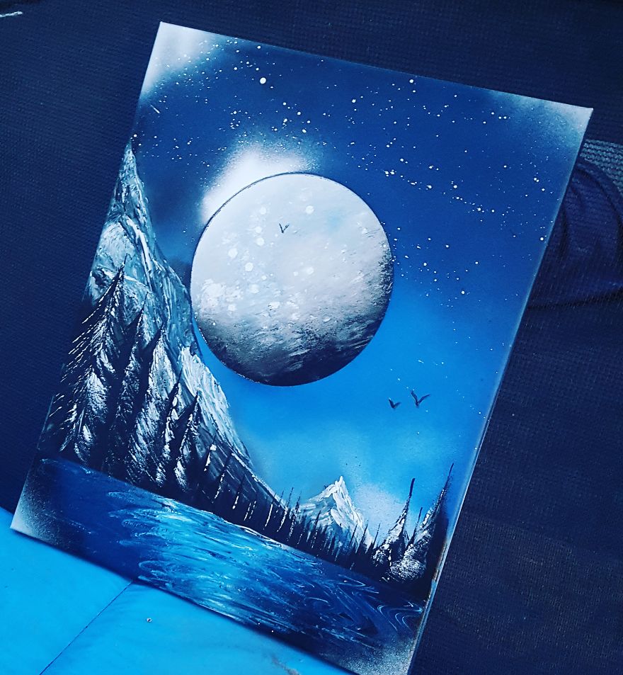 I Create Fantasy-Like Paintings Using Spray Paint I Create Fantasy-Like Paintings Using Spray Paint