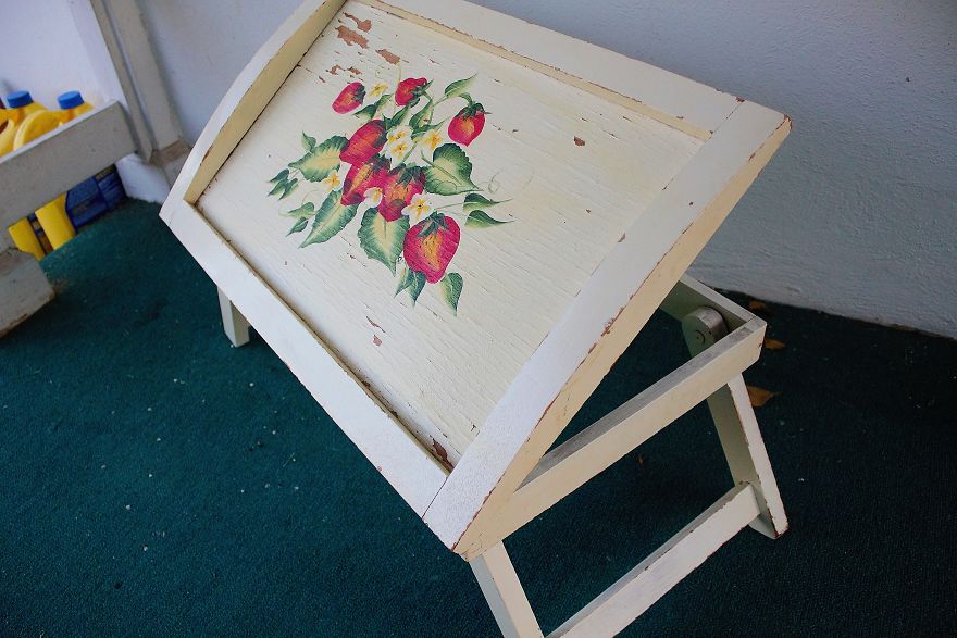 I Used Leather Belts To Upcycle This Small Table I Used Leather Belts To Upcycle This Small Table