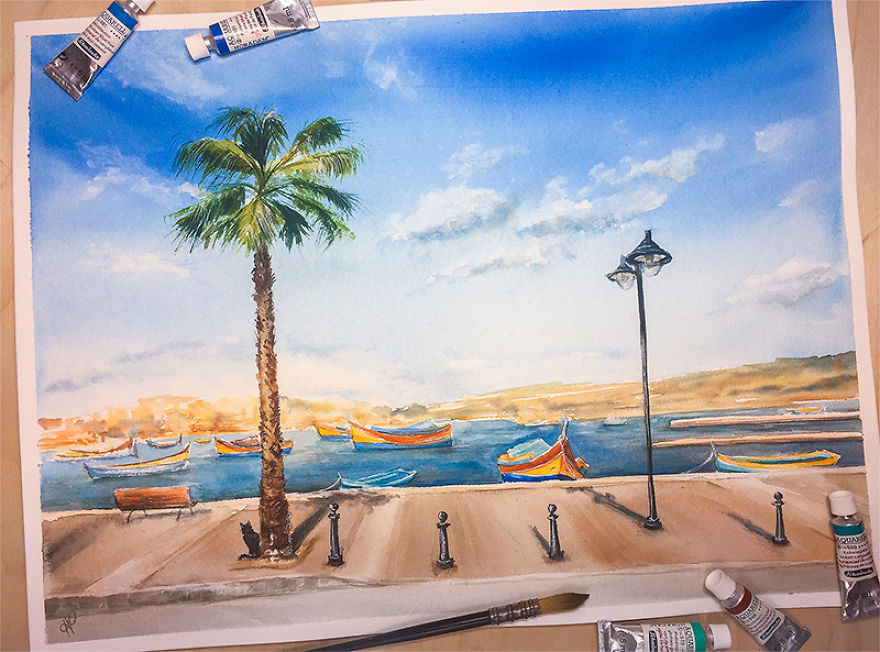 I Enjoy Painting Malta Since I've Visited It