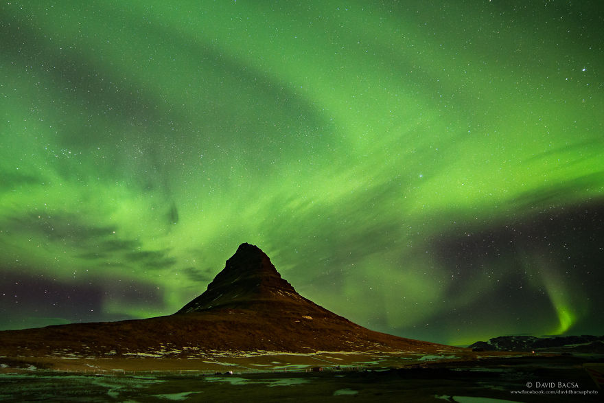 Kirkjufell With Northen Lights