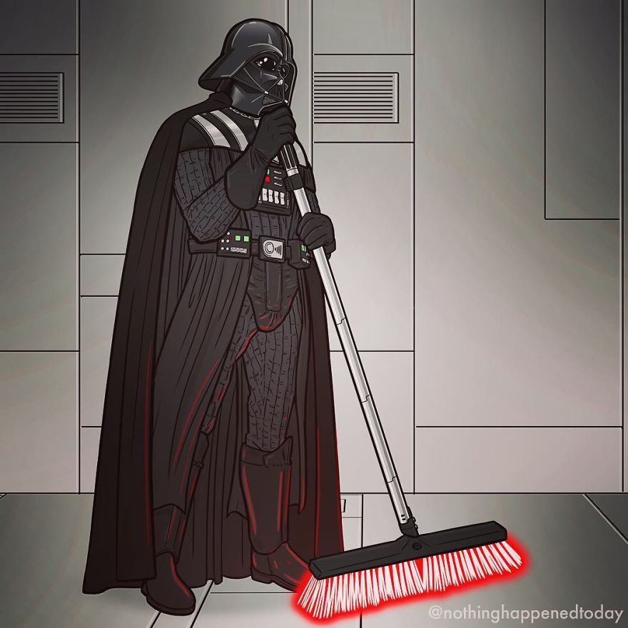 Illustrator Imagine The Secret Life Of The Cartoon Characters And The Result Is Very Funny