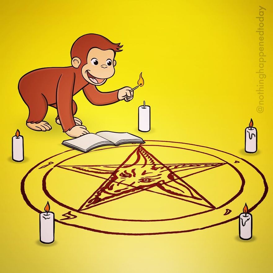 Illustrator Imagine The Secret Life Of The Cartoon Characters And The Result Is Very Funny