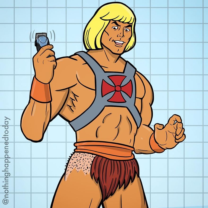 Illustrator Imagine The Secret Life Of The Cartoon Characters And The Result Is Very Funny