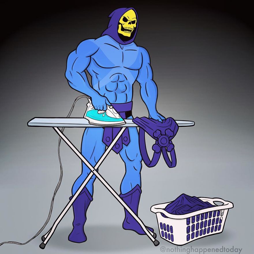 Illustrator Imagine The Secret Life Of The Cartoon Characters And The Result Is Very Funny