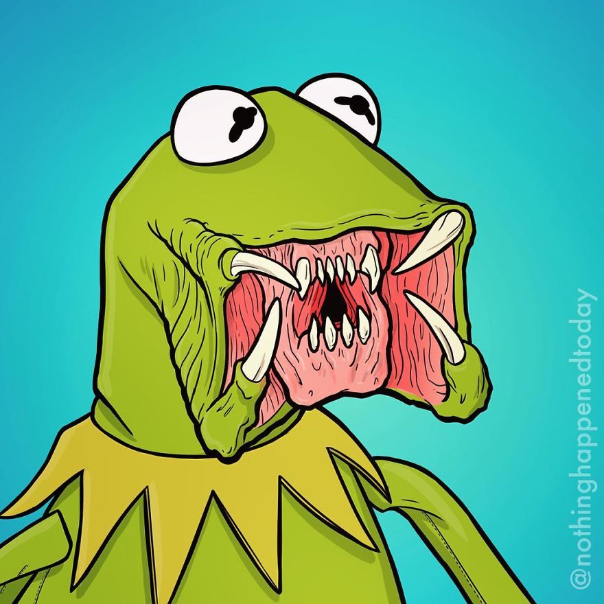 Illustrator Imagine The Secret Life Of The Cartoon Characters And The Result Is Very Funny