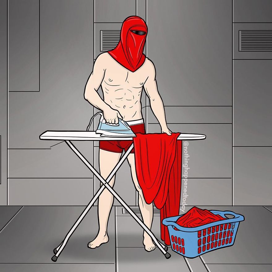 Illustrator Imagine The Secret Life Of The Cartoon Characters And The Result Is Very Funny