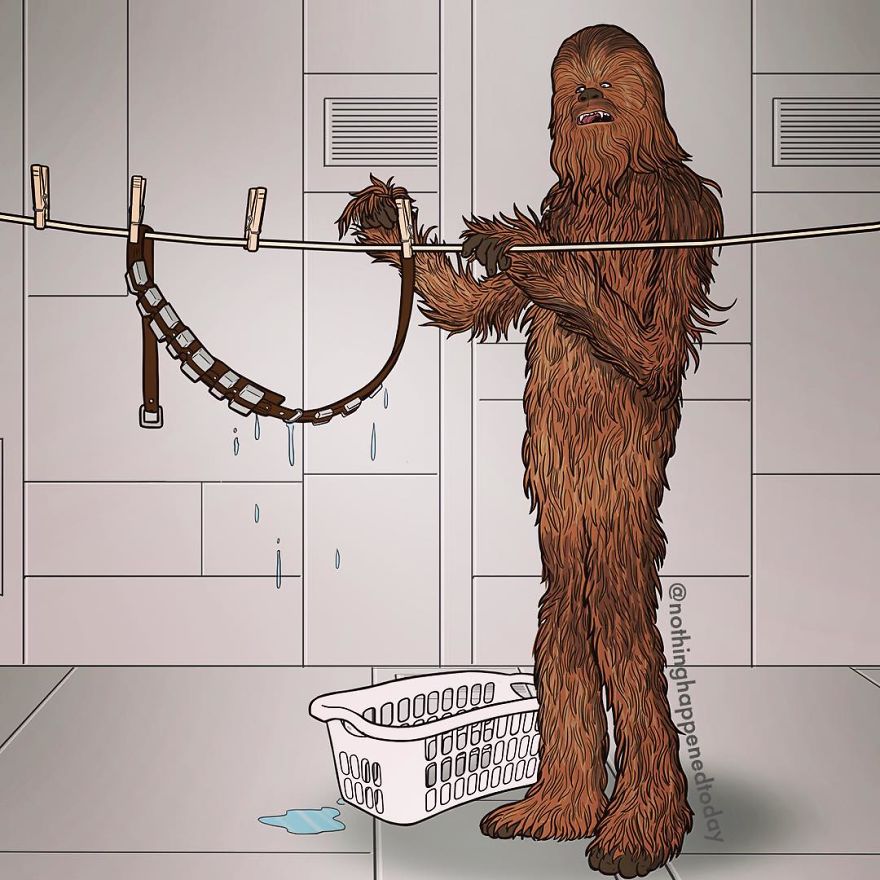 Illustrator Imagine The Secret Life Of The Cartoon Characters And The Result Is Very Funny