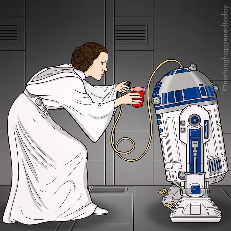 Illustrator Imagine The Secret Life Of The Cartoon Characters And The Result Is Very Funny