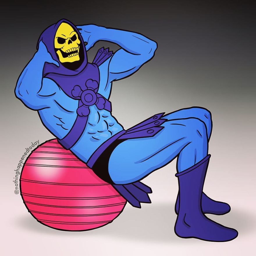 Illustrator Imagine The Secret Life Of The Cartoon Characters And The Result Is Very Funny