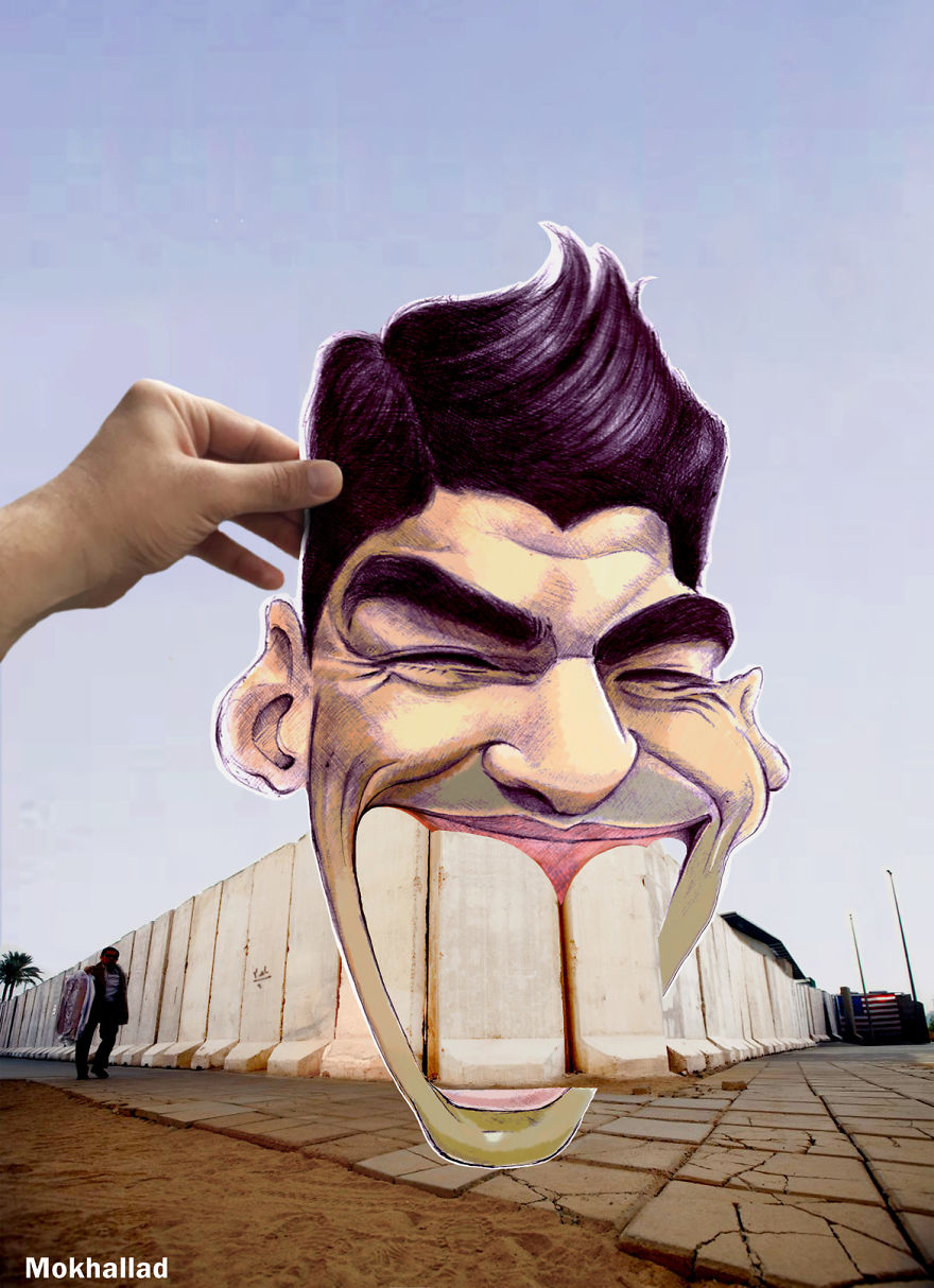 I Am A Pharmacist And I Mix Drawing With A Real Views In My Country To Make Them Look Cool And Create Happiness Out Of Sadness