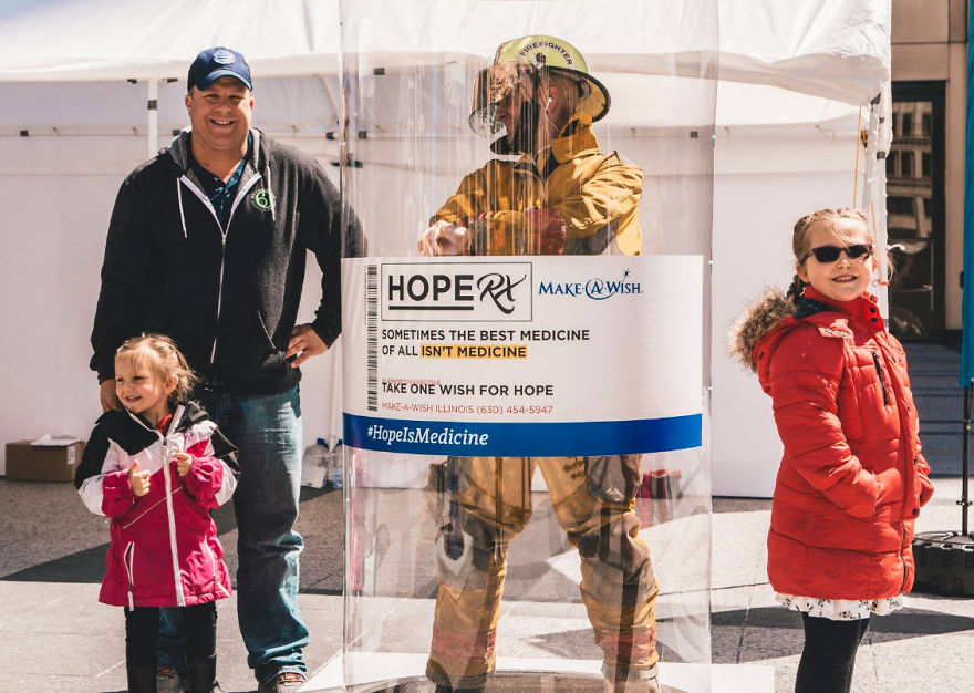 We Offered Families Bottles Of Hope For World Wish Day