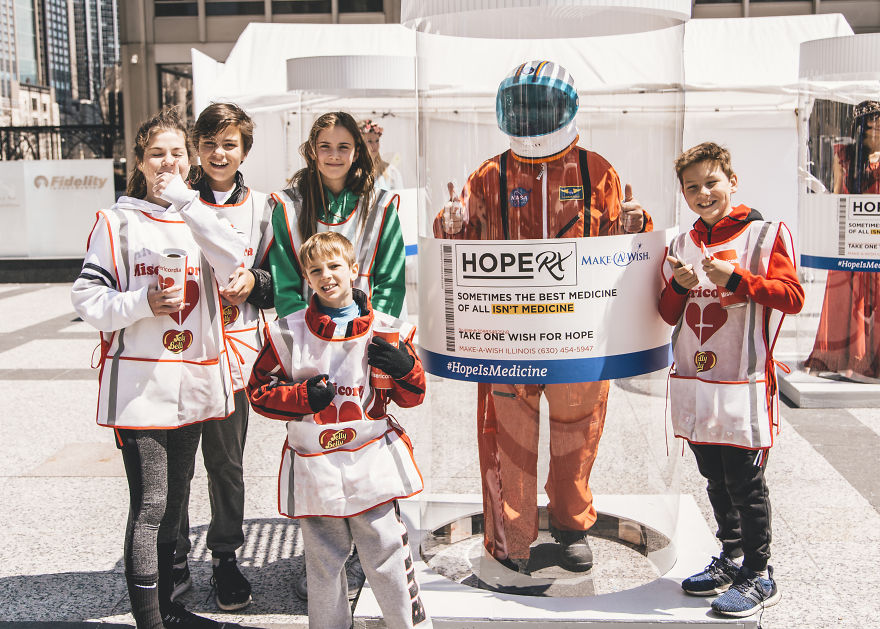 We Offered Families Bottles Of Hope For World Wish Day