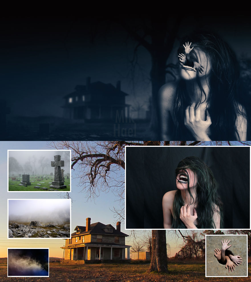 My Photomanipulations With The Horror Theme
