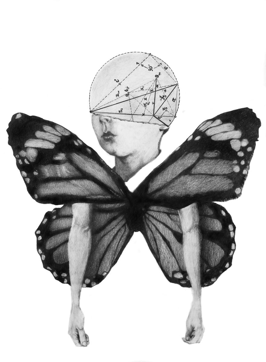 14 Collage- Pencil -Drawings Inspired By Greek Mythology 14 Collage- Pencil -Drawings Inspired By Greek Mythology